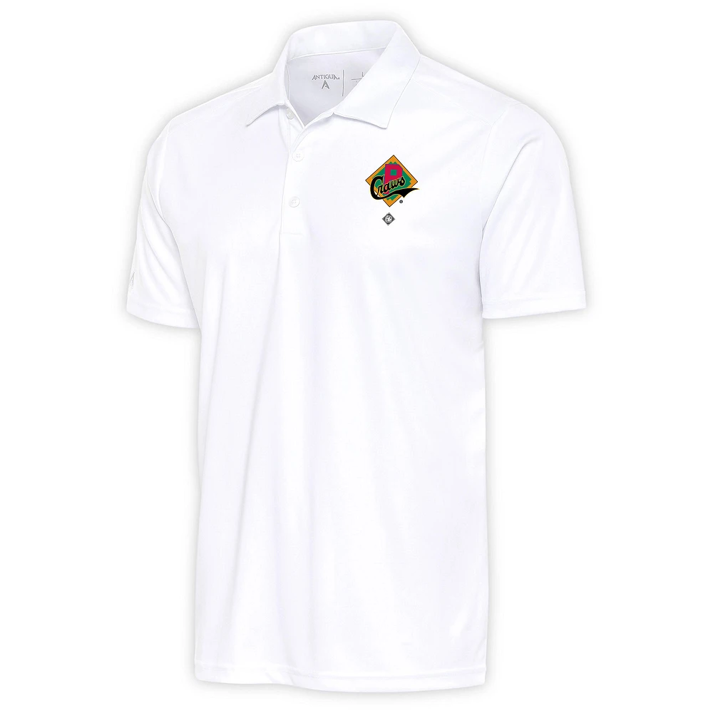 Men's Antigua White Pittsburgh Crawfords Big & Tall Tribute Polo