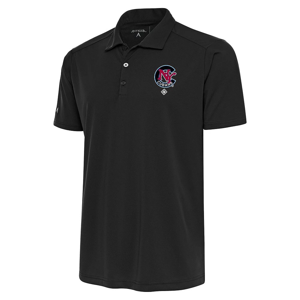Men's Antigua Charcoal New York Cubans Big & Tall Tribute Polo