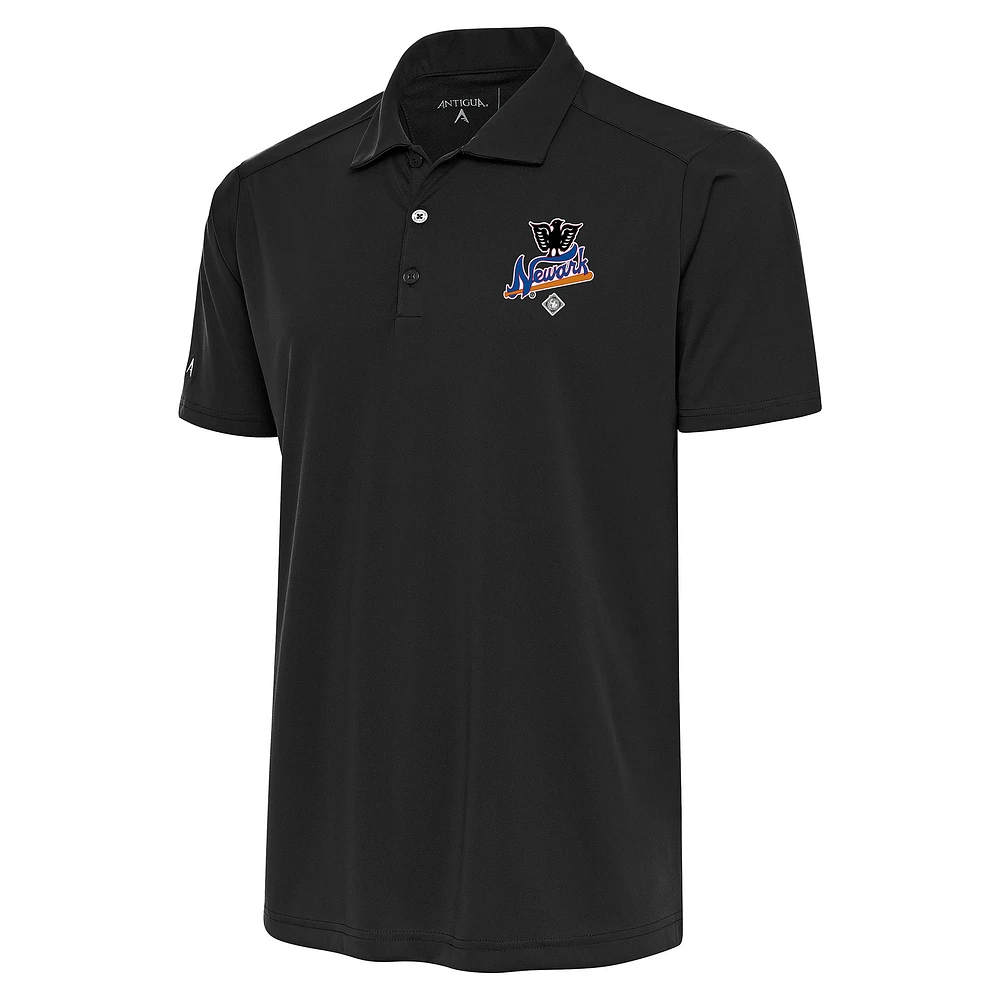 Men's Antigua Charcoal Newark Eagles Big & Tall Tribute Polo
