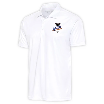 Men's Antigua White Newark Eagles Big & Tall Tribute Polo