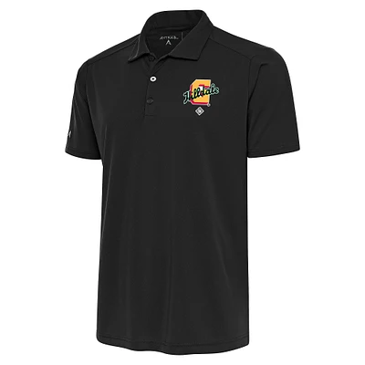 Men's Antigua Charcoal Hilldale Club Big & Tall Tribute Polo
