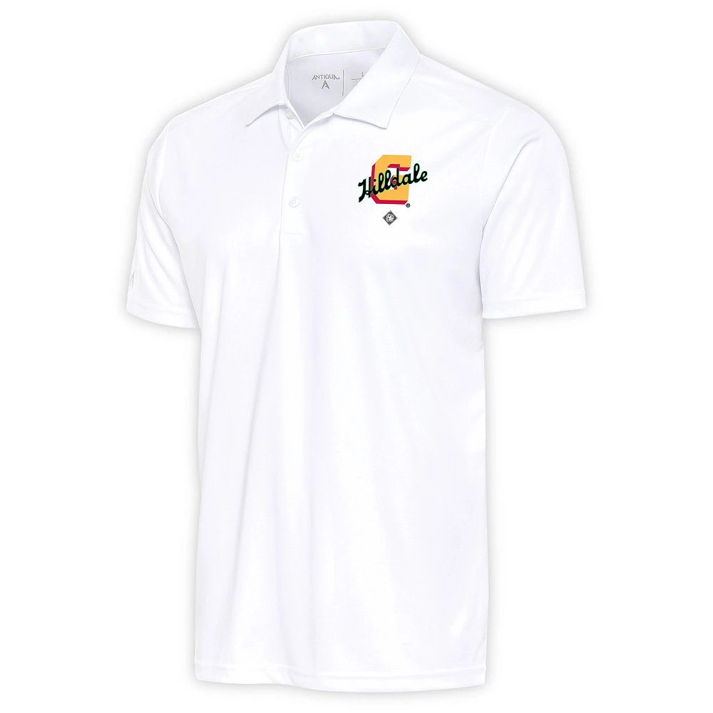 Men's Antigua White Hilldale Club Big & Tall Tribute Polo