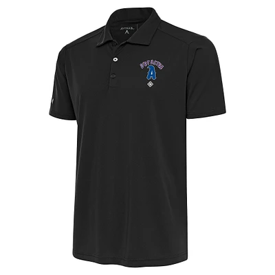 Men's Antigua Charcoal Azules de Veracruz Big & Tall Tribute Polo
