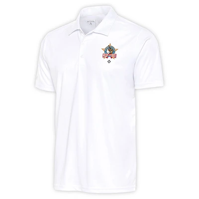 Men's Antigua White Negro League Big & Tall Tribute Polo