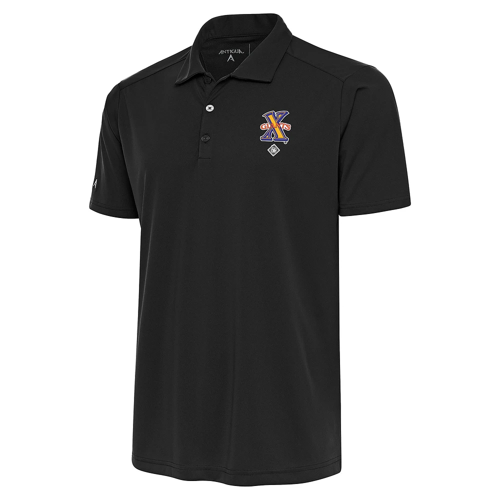 Men's Antigua Charcoal Cuban Giants Big & Tall Tribute Polo
