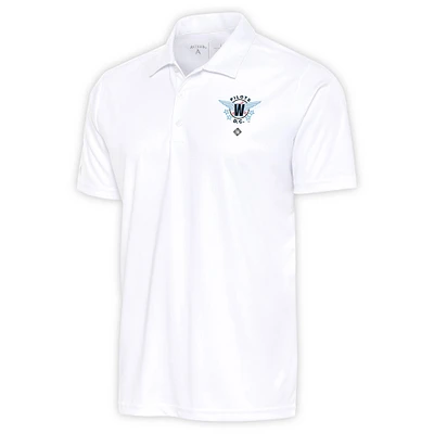 Men's Antigua White Washington Pilots Big & Tall Tribute Polo