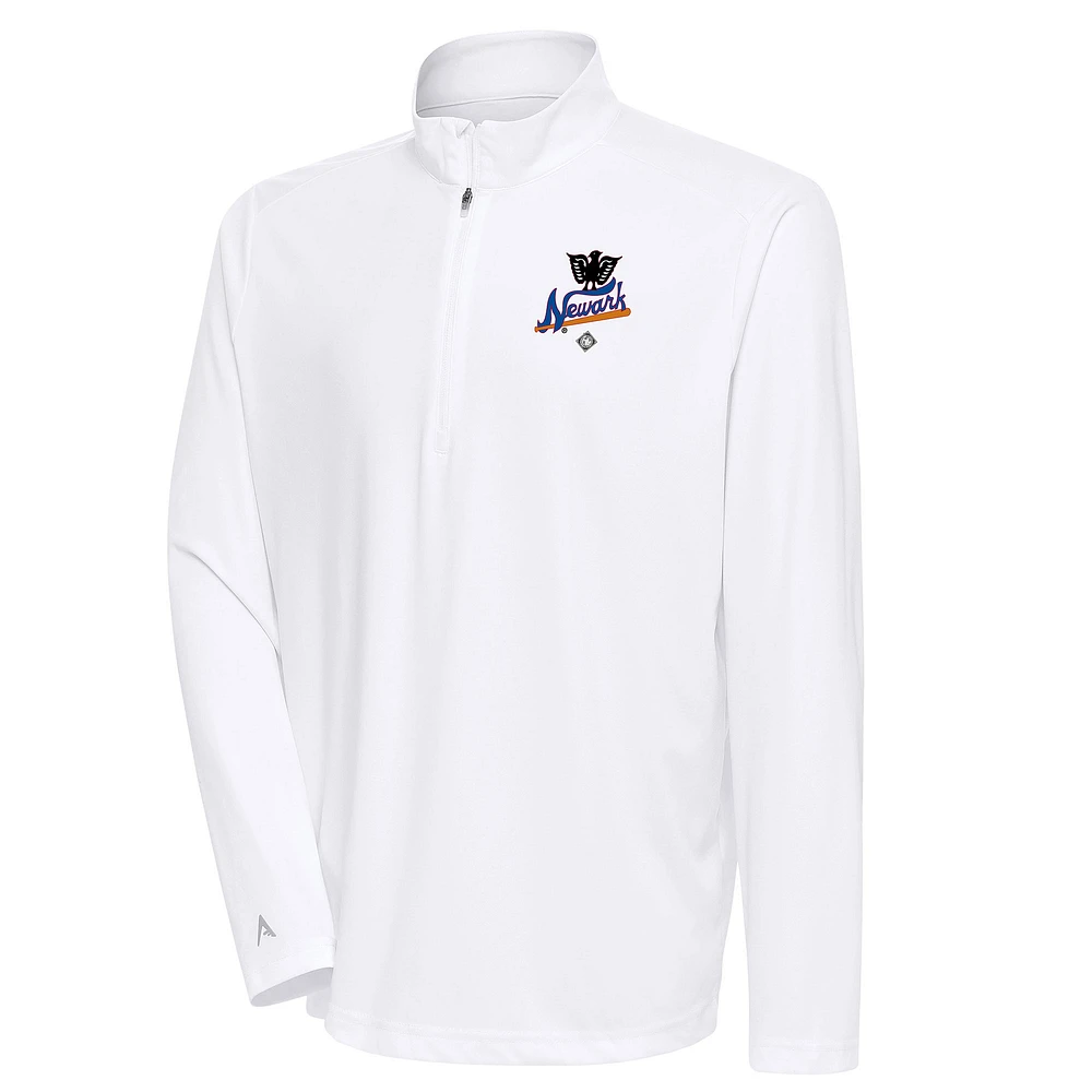 Men's Antigua Newark Eagles Tribute Quarter-Zip Pullover Top