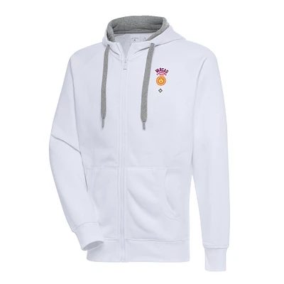 Men's Antigua White Vargas Campeones Victory Full-Zip Hoodie