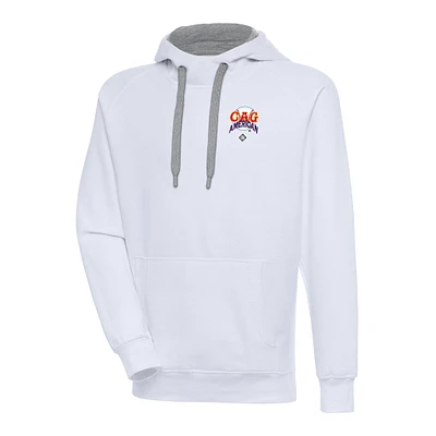 Men's Antigua White Chicago American Giants Victory Pullover Hoodie
