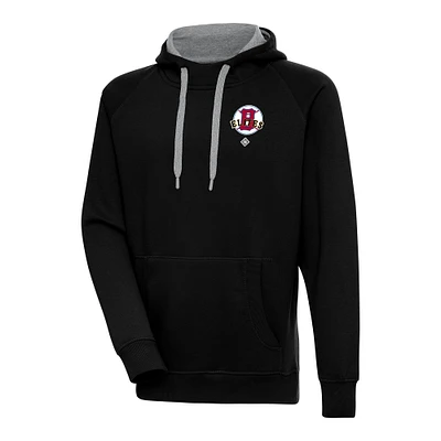 Men's Antigua Black Baltimore Elite Giants Victory Pullover Hoodie
