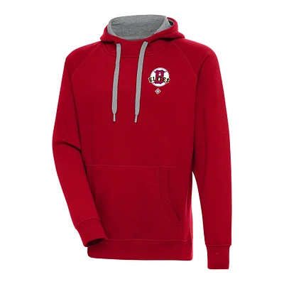 Men's Antigua Red Baltimore Elite Giants Victory Pullover Hoodie