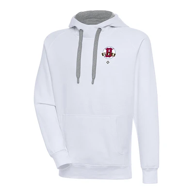 Men's Antigua White Baltimore Elite Giants Victory Pullover Hoodie
