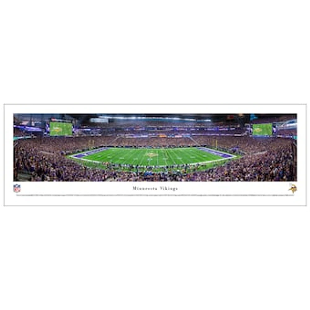 Minnesota Vikings 13.5'' x 40'' Inaugural Game at US Bank Stadium Unframed Panoramic