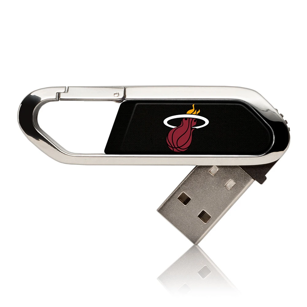 Miami Heat Solid Design 32GB Clip USB Flash Drive