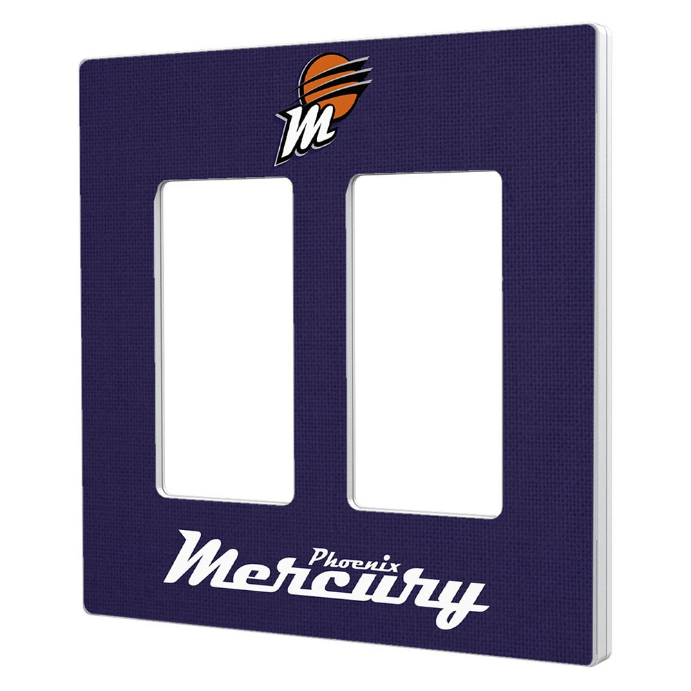 Phoenix Mercury Solid Design Double Rocker Light Switch Plate