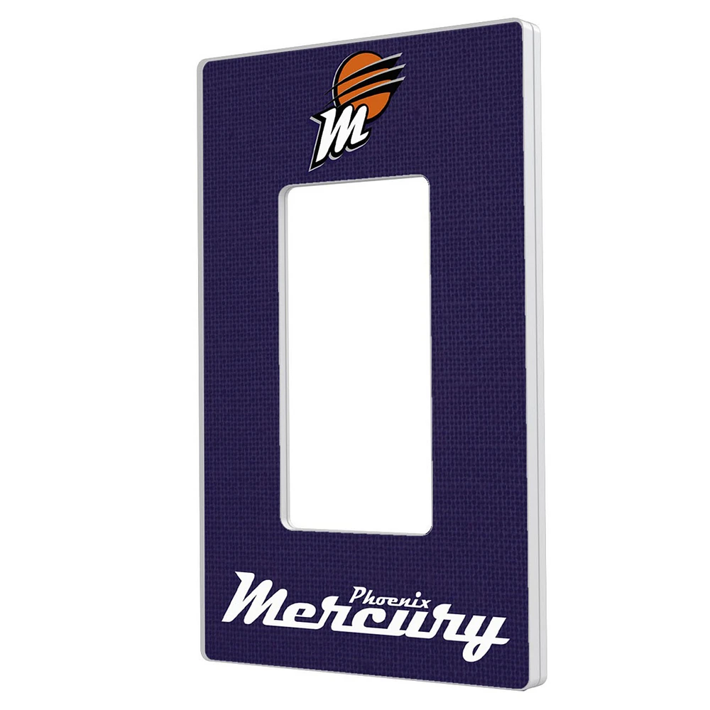Phoenix Mercury Solid Design Single Rocker Light Switch Plate