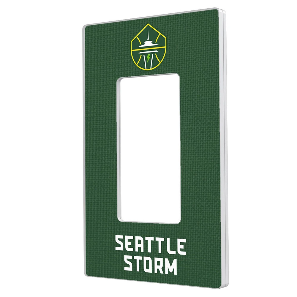 Seattle Storm Solid Design Single Rocker Light Switch Plate