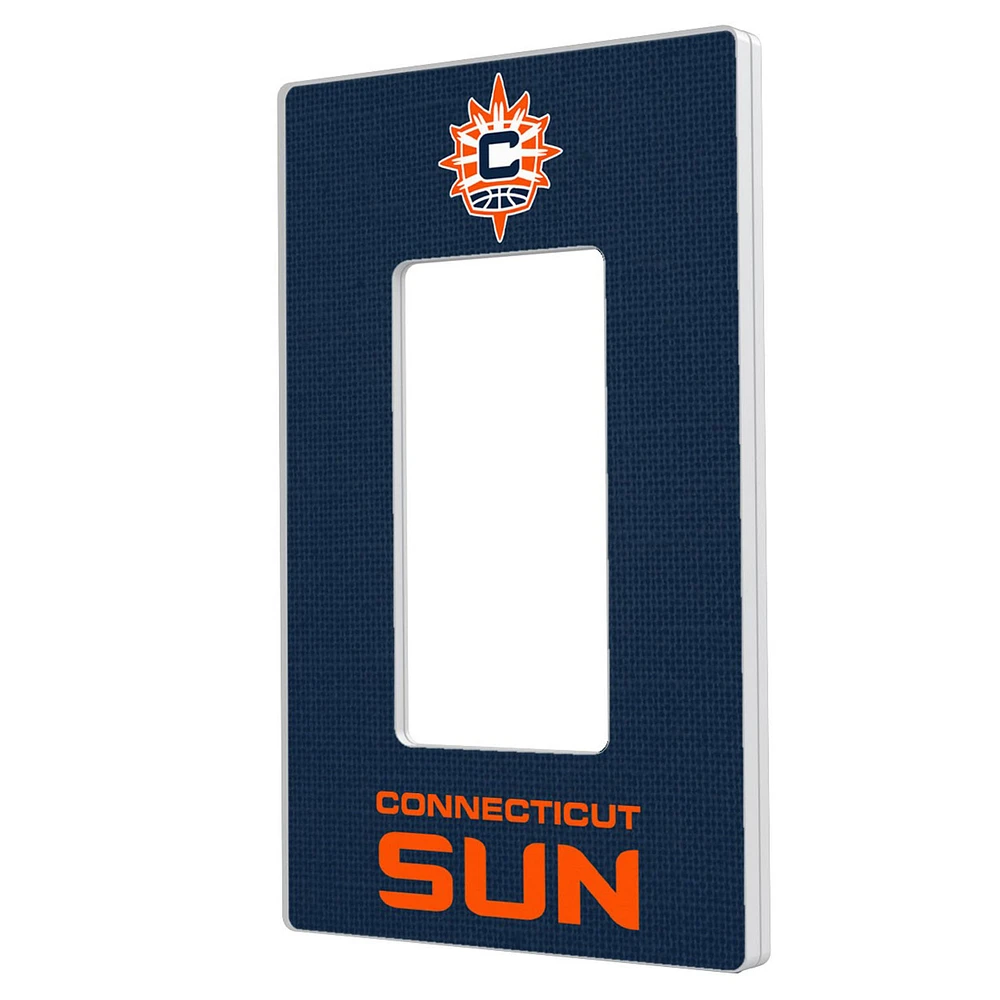Connecticut Sun Solid Design Single Rocker Light Switch Plate