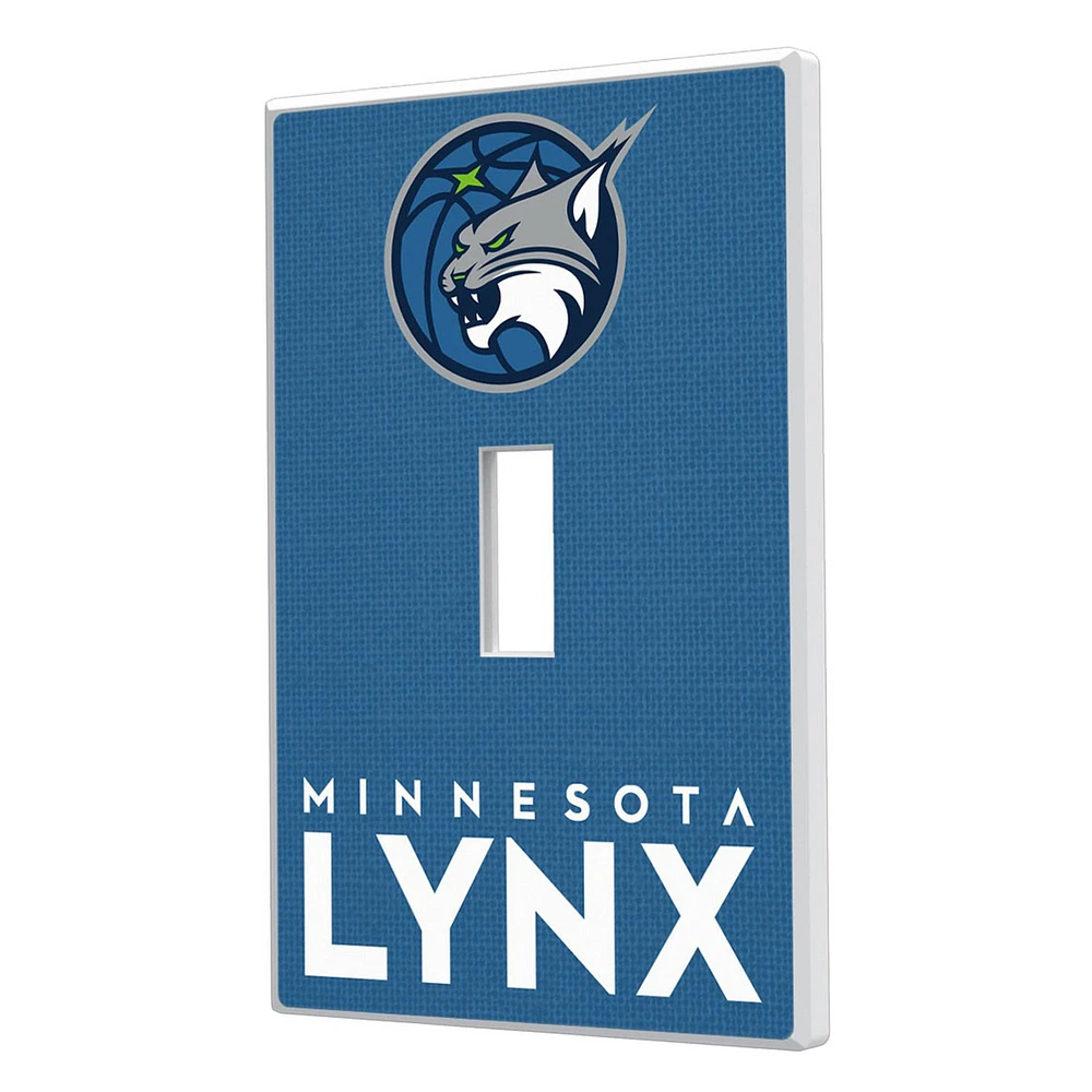 Minnesota Lynx Solid Design Single Toggle Light Switch Plate