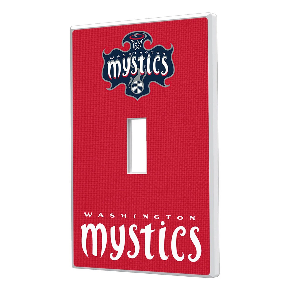 Washington Mystics Solid Design Single Toggle Light Switch Plate