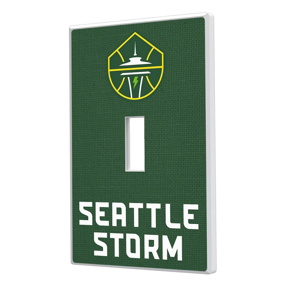 Seattle Storm Solid Design Single Toggle Light Switch Plate
