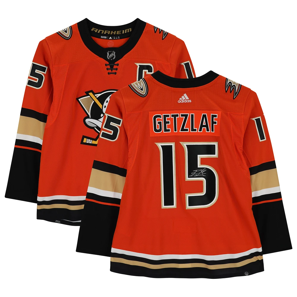 Ryan Getzlaf Anaheim Ducks Autographed Orange Alternate Adidas Authentic Jersey
