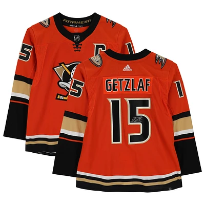 Ryan Getzlaf Anaheim Ducks Autographed Orange Alternate Adidas Authentic Jersey