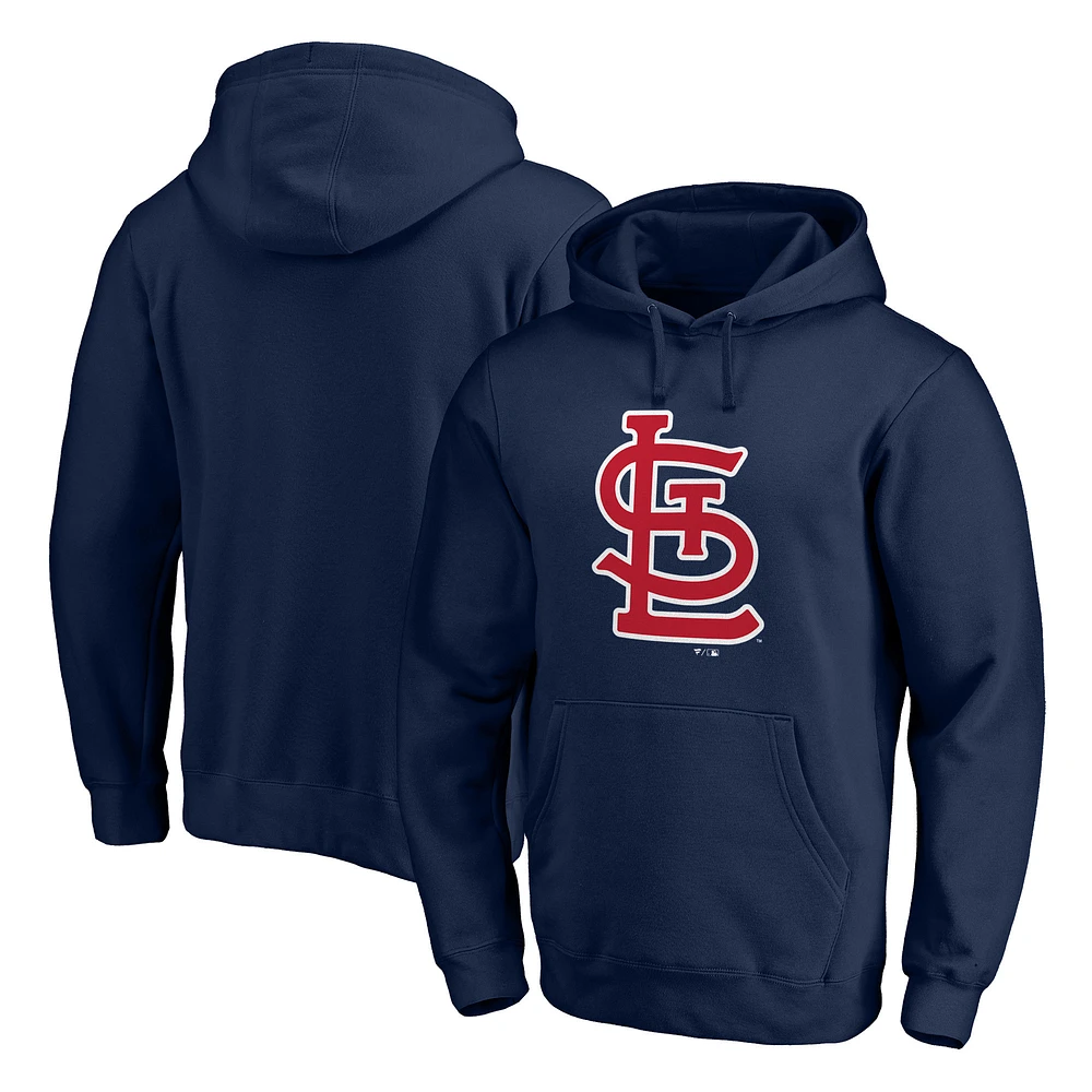 Men's Navy St. Louis Cardinals Official Team Logo Pullover Hoodie