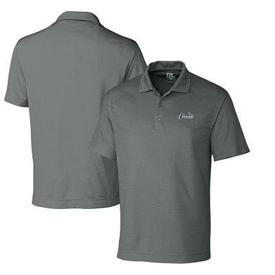 Men's Cutter & Buck Steel UCF Knights Citronaut DryTec Genre Textured Solid Polo