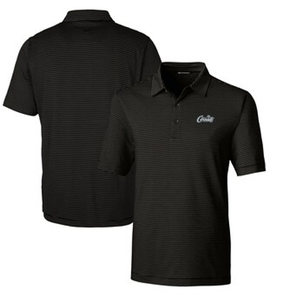 Men's Cutter & Buck UCF Knights Citronaut Forge Pencil Stripe Stretch Polo