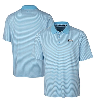 Men's Cutter & Buck Light Blue UCF Knights Citronaut Forge Tonal Stripe Stretch Polo