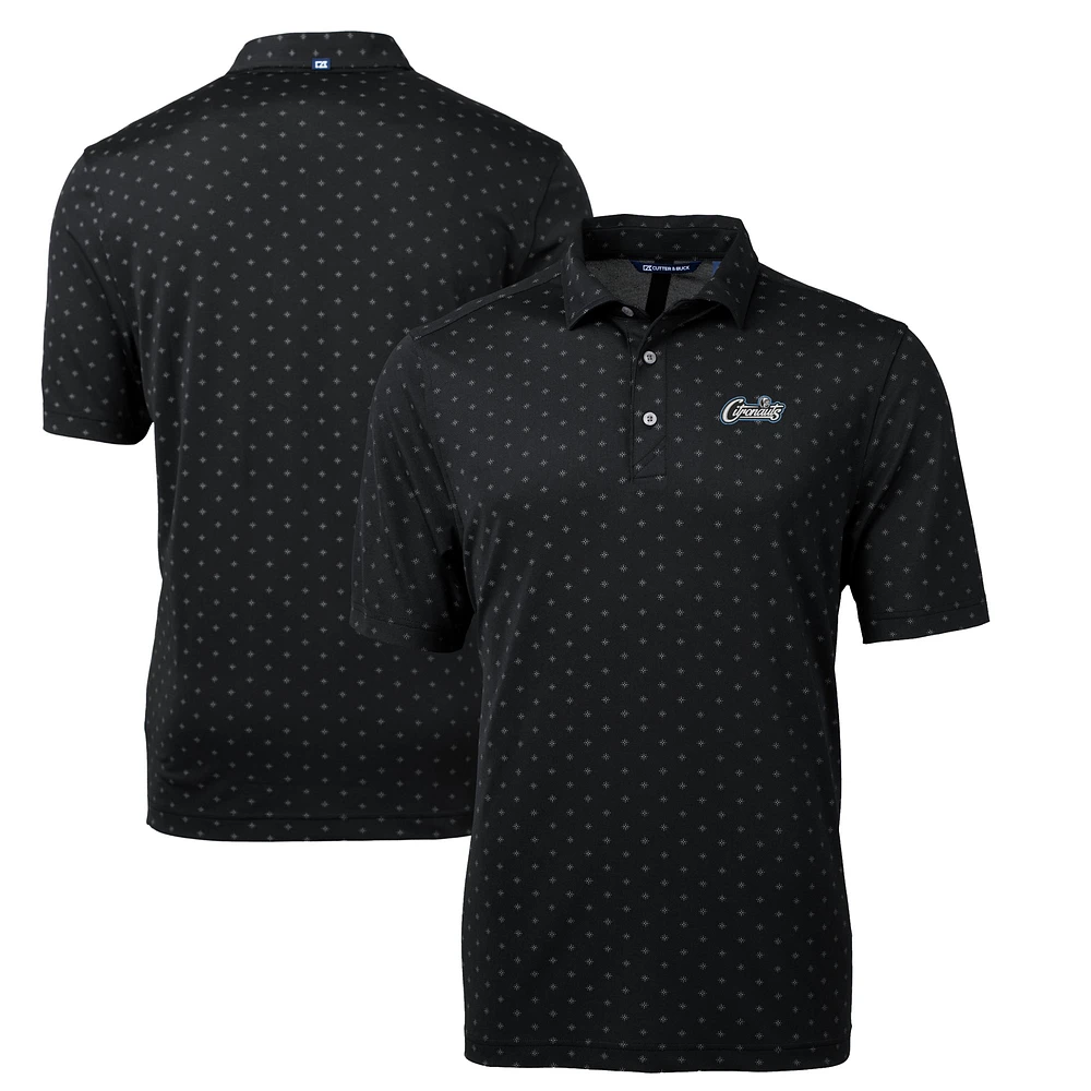 Men's Cutter & Buck UCF Knights Citronaut Virtue Eco Pique Tile Print Recycled Polo