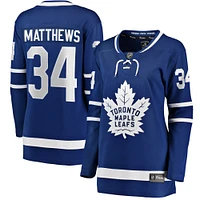 Women's Fanatics Auston Matthews Blue Toronto Maple Leafs Home Breakaway Jersey
