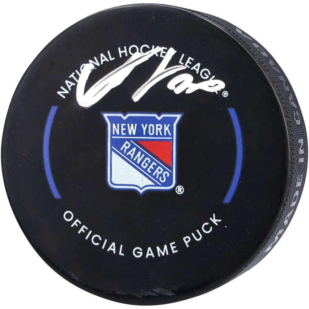 Adam Fox New York Rangers Autographed Official Game Puck