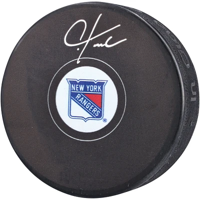 Chris Kreider New York Rangers Autographed Team Hockey Puck