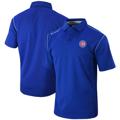 Men's Columbia Royal Chicago Cubs Omni-Wick Shotgun Polo
