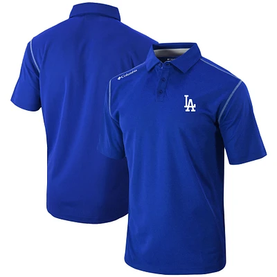 Men's Columbia Royal Los Angeles Dodgers Omni-Wick Shotgun Polo