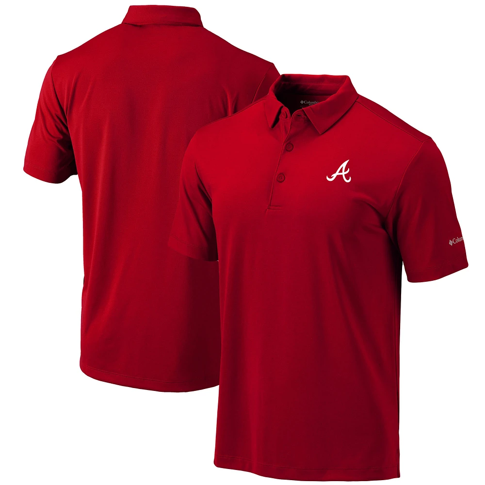 Men's Columbia Atlanta Braves Omni-Wick Drive Polo