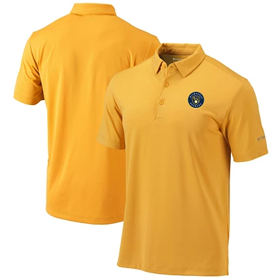 Men's Columbia Gold Milwaukee Brewers Omni-Wick Drive Polo