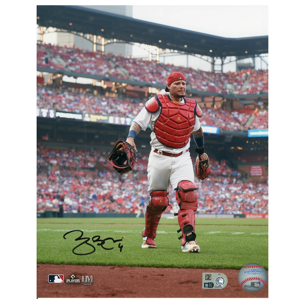 Yadier Molina St. Louis Cardinals Autographed 8" x 10" Walking Photograph