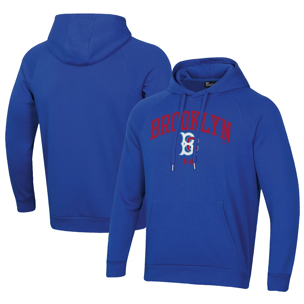 Men's Under Armour Royal Brooklyn Cyclones All Day Fleece Pullover Hoodie