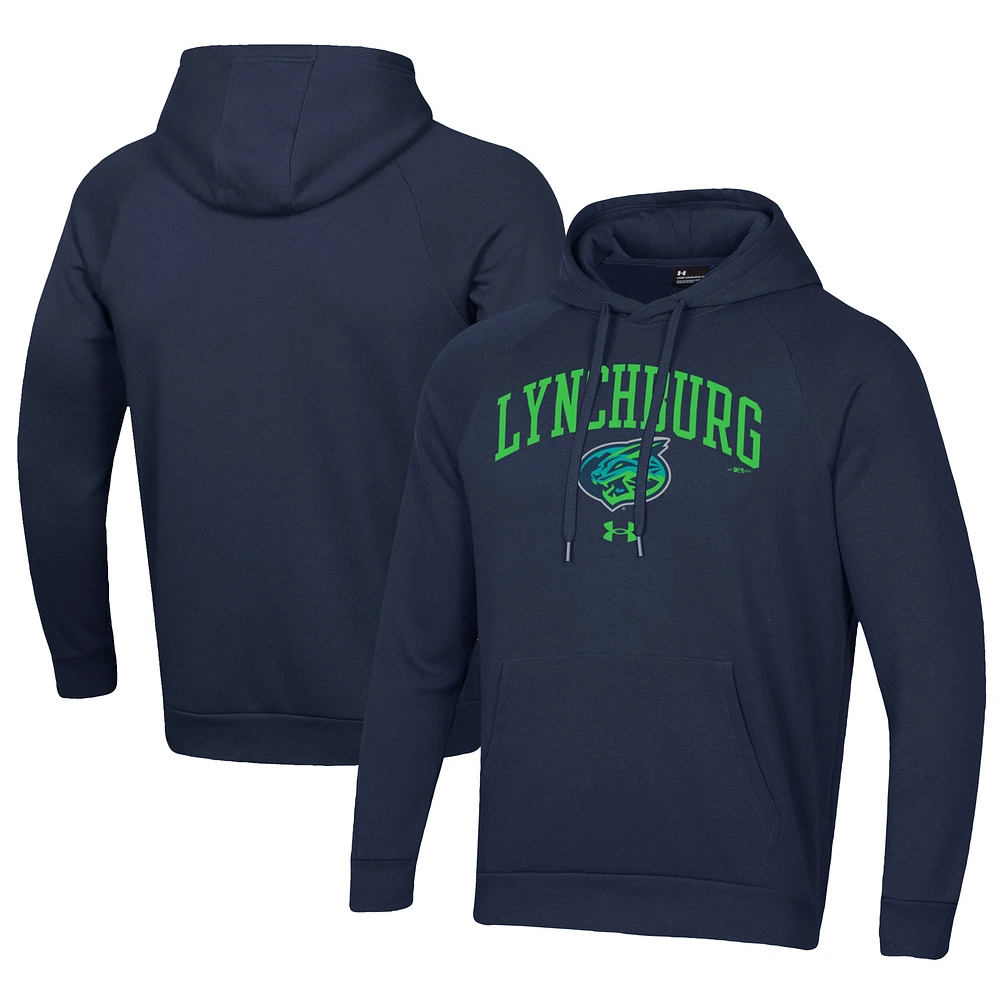 Men's Under Armour Navy Lynchburg Hillcats All Day Fleece Pullover Hoodie