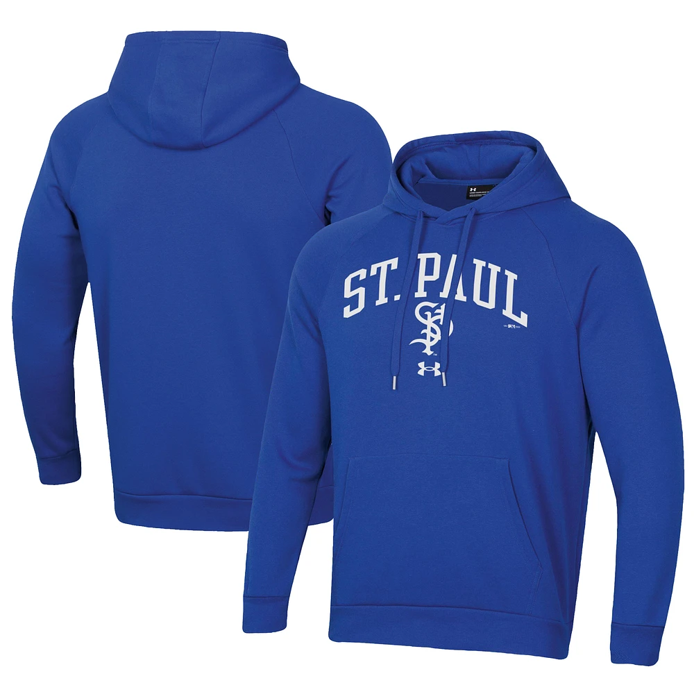 Men's Under Armour Royal St. Paul Saints All Day Fleece Pullover Hoodie