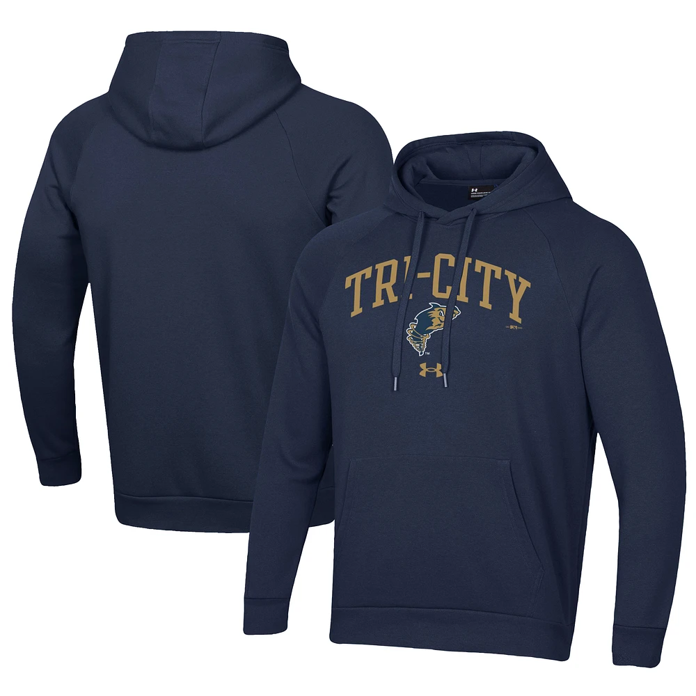 Men's Under Armour Navy Tri-City Dust Devils All Day Fleece Pullover Hoodie