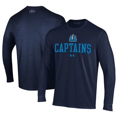 Men's Under Armour Navy Lake County Captains Performance Long Sleeve T-Shirt