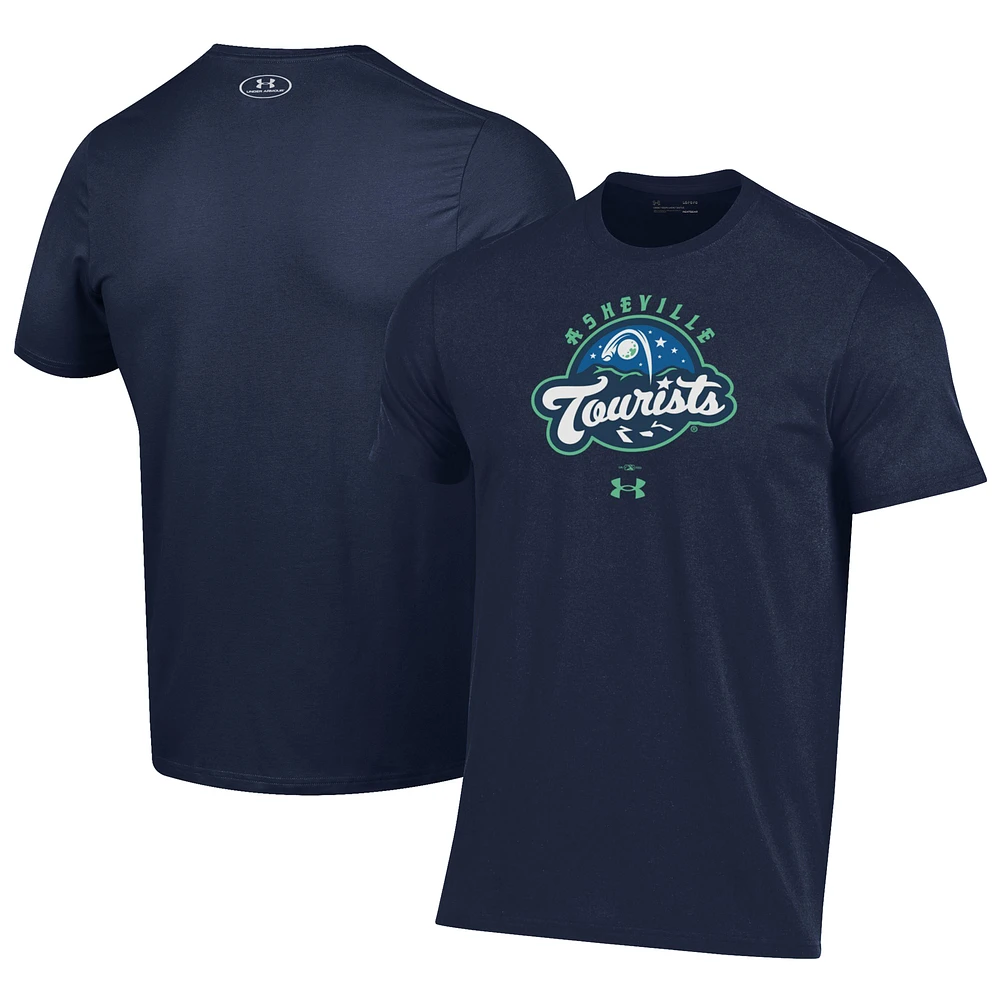 Men's Under Armour Navy Asheville Tourists Performance T-Shirt