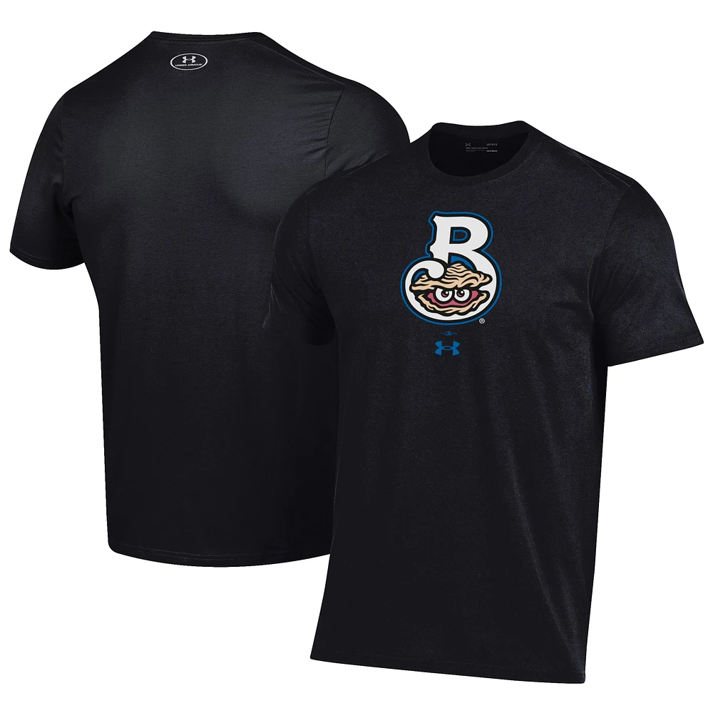 Men's Under Armour Black Biloxi Shuckers Performance T-Shirt