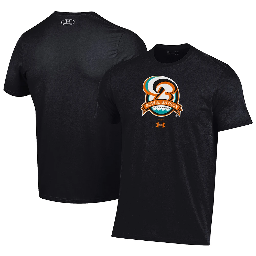 Men's Under Armour Black Bowie Baysox Performance T-Shirt
