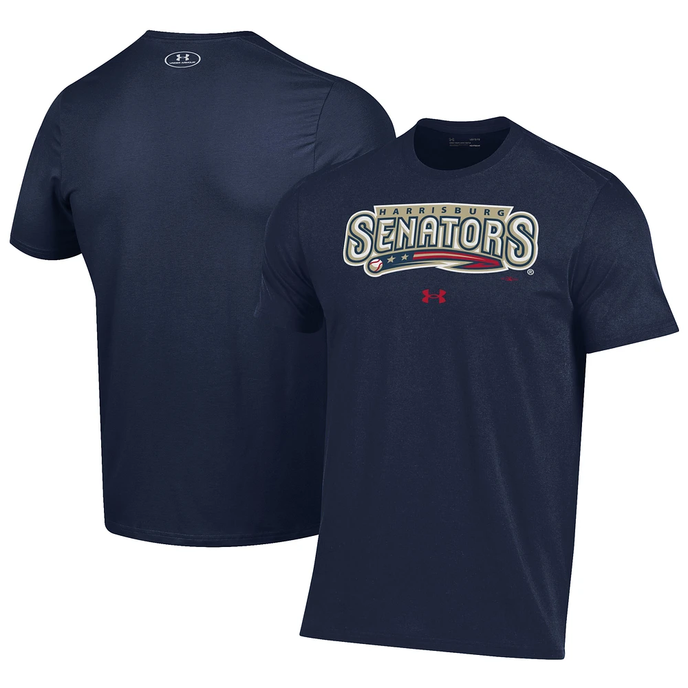 Men's Under Armour Navy Harrisburg Senators Performance T-Shirt
