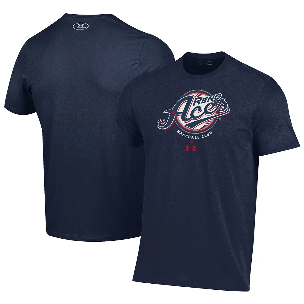 Men's Under Armour Navy Reno Aces Performance T-Shirt